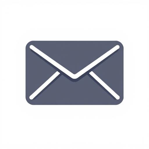 Ein stilisierter Briefumschlag als E-Mail Symbol