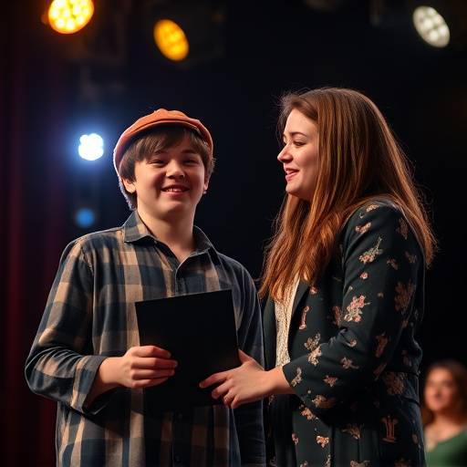 Preisverleihung für die beste studentische Leistung im Bereich Schauspiel.